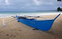 Fishing boat. (Banca) PhilippinesBanca. a small boat found in Pacific waters especially around the Philippines; usually : a dugout canoe often provided with outriggers and a roof of bamboo. Original public domain image from Flickr