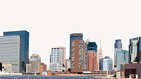 Cityscape collage element, Minneapolis psd