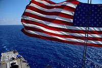 MEDITERRANEAN SEA (Aug. 16, 2016) USS Ross (DDG 71) transits the Mediterranean Sea Aug. 16, 2016.