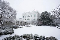 The White House Grounds Covered in Snow on January 13, 2019The Rose Garden of the White House is seen covered in snow Sunday, January 13, 2019. (Official White House Photo by Tia Dufour). Original public domain image from Flickr