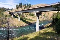 Yellowstone River Bridge conditions by Jacob W. Frank. Original public domain image from Flickr