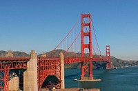The Golden Gate Bridge. Original public domain image from Flickr