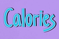 Concentric font vector calories text typography retro