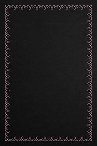 Pink curl frame element on a black background