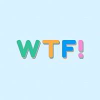 WTF curse word art text typography 