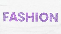 Purple Fashion glittery word typography wallpaper