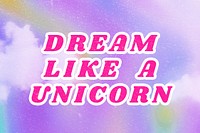 Purple Dream Like a Unicorn aesthetic cotton candy wallpaper