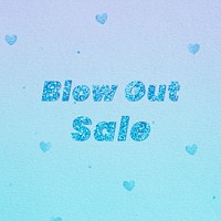 Blow out sale glitter word font