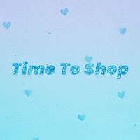 Time to shop glitter text effect