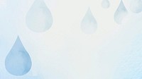 Blue watercolor desktop wallpaper illustration, water droplet design