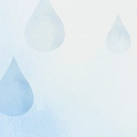 Blue watercolor background illustration, water droplet design