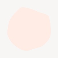 Pink blob shape, pastel design