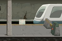 Subway background, Glitch game illustration. Free public domain CC0 image.