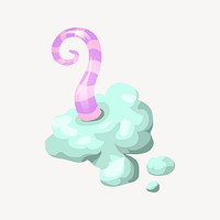 Character clipart, Glitch game illustration vector. 
