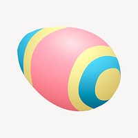 Easter egg clipart, Glitch game illustration vector. Free public domain CC0 image.