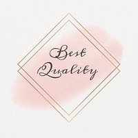Best quality text pastel frame