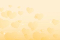 Vector sparkle yellow heart pattern background