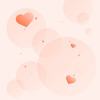 Cute heart red background copy space