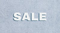 Sale lettering fabric texture typography