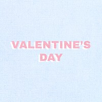 Valentine's day message typography love message