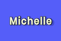 Dotted Michelle female name retro