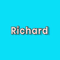 Dotted Richard male name retro