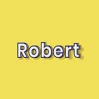 Dotted Robert male name retro