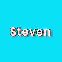 Dotted Steven male name retro