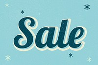 Sale text dreamy vintage star typography