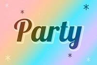 Party word lgbt pattern word illustration