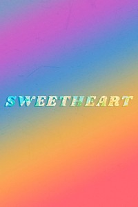 Sweetheart text bold floral font