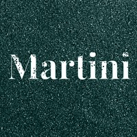 Martini text typography glitter font