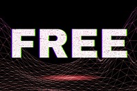 Dark neon grid free futuristic bold font