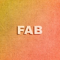 Fab text shadow bold font typography
