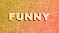 Funny text shadow bold font typography