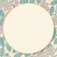 Frame with periwinkle pattern vintage style