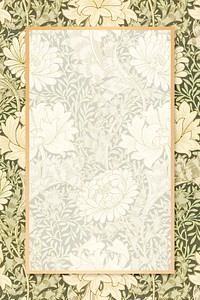 Frame with chrysanthemum pattern vintage style