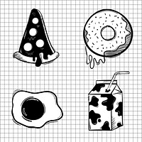 Food vector icon hand drawn doodle cartoon sticker