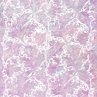 Vintage holographic pastel flora vector pattern remix from artwork by William Morris