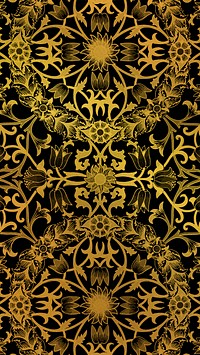 Luxury floral pattern background remix from artwork by William Morris