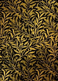 Vintage leaf pattern background remix from artwork by William Morris