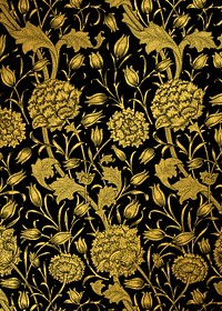 Luxury flower pattern remix from artwork by William Morris