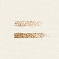 Gold equal symbol psd painted glitter font