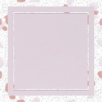 Pink terrazzo frame with blank space