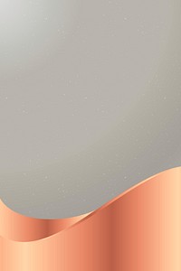 Gray background vector with copper wave border