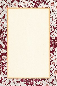 Decorative floral patterned frame ornamental illustration