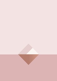 Nude pink rhombus background vector