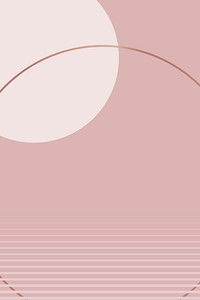Nude pink aesthetic background in Bauhaus style