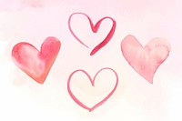 Pink heart collection vector valentine&#39;s day edition<br /> 