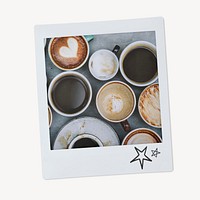 Coffee aesthetic instant photo, beverages image